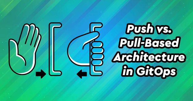 Architettura basata su Push e Pull in GitOps.